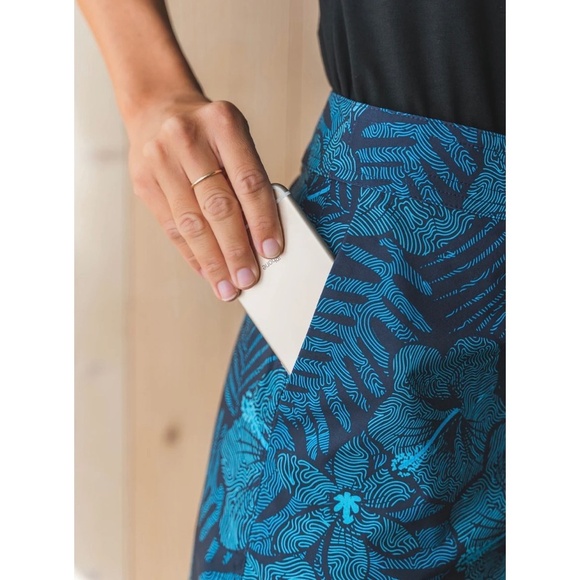 RIPSKIRT HAWAII Rip Skirt Length 2 Wrap Skirt Maui Moonlight Blue Floral XXL - Picture 7 of 16